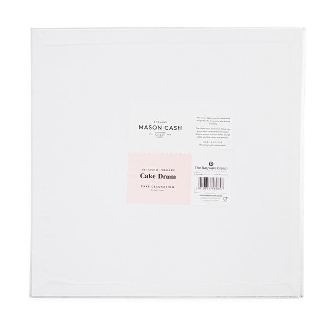 Mason Cash Silver Cake Board Square - 14"